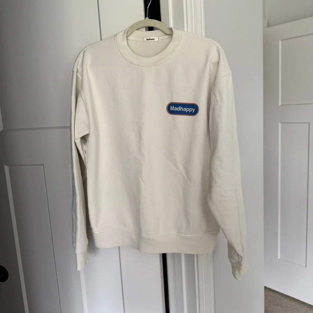 Madhappy‎ Off-White Crewneck Classics Logo Sweatshirt Pullover